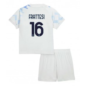 Inter Milan Davide Frattesi #16 Bortatröja Barn 2025-26 Kortärmad (+ Korta byxor)