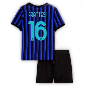 Inter Milan Davide Frattesi #16 Hemmatröja Barn 2025-26 Kortärmad (+ Korta byxor)