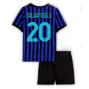 Inter Milan Hakan Calhanoglu #20 Hemmatröja Barn 2025-26 Kortärmad (+ Korta byxor)