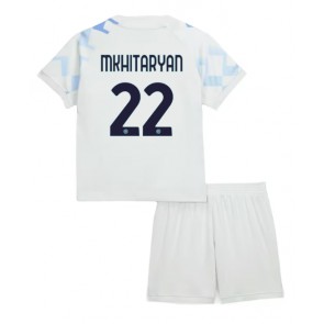 Inter Milan Henrikh Mkhitaryan #22 Bortatröja Barn 2025-26 Kortärmad (+ Korta byxor)