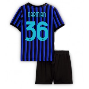 Inter Milan Matteo Darmian #36 Hemmatröja Barn 2025-26 Kortärmad (+ Korta byxor)