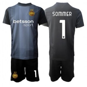 Inter Milan Yann Sommer #1 Målvakt Hemmatröja Barn 2025-26 Kortärmad (+ Korta byxor)