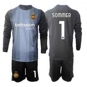 Inter Milan Yann Sommer #1 Målvakt Hemmatröja Barn 2025-26 Långärmad (+ Korta byxor)