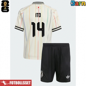 Japan Junya Ito #14 Bortatröja Barn VM 2026 Kortärmad (+ Korta byxor)
