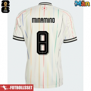 Japan Takumi Minamino #8 Bortatröja VM 2026 Kortärmad
