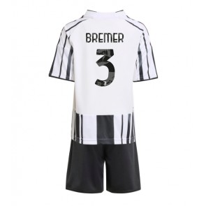 Juventus Gleison Bremer #3 Hemmatröja Barn 2025-26 Kortärmad (+ Korta byxor)