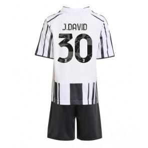 Juventus Jonathan David #30 Hemmatröja Barn 2025-26 Kortärmad (+ Korta byxor)