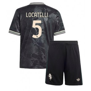 Juventus Manuel Locatelli #5 Tredje Tröja Barn 2025-26 Kortärmad (+ Korta byxor)