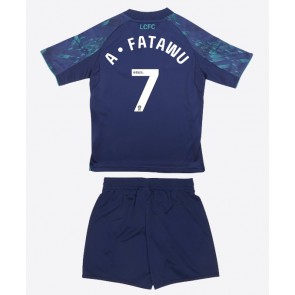 Leicester City Issahaku Fatawu #7 Bortatröja Barn 2025-26 Kortärmad (+ Korta byxor)