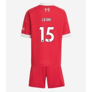 Liverpool Giovanni Leoni #15 Hemmatröja Barn 2025-26 Kortärmad (+ Korta byxor)