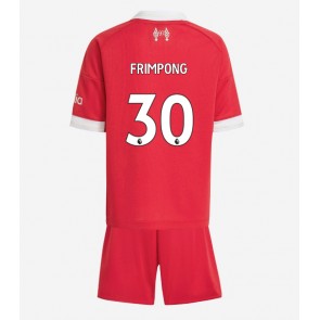 Liverpool Jeremie Frimpong #30 Hemmatröja Barn 2025-26 Kortärmad (+ Korta byxor)
