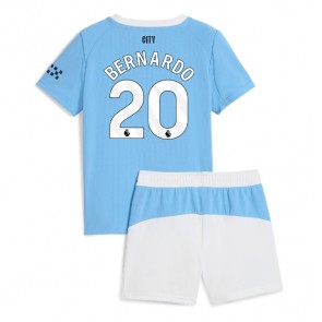 Manchester City Bernardo Silva #20 Hemmatröja Barn 2025-26 Kortärmad (+ Korta byxor)