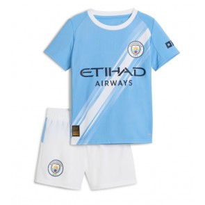 Manchester City Hemmatröja Barn 2025-26 Kortärmad (+ Korta byxor)