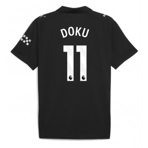Manchester City Jeremy Doku #11 Bortatröja 2025-26 Kortärmad