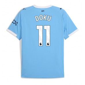 Manchester City Jeremy Doku #11 Hemmatröja 2025-26 Kortärmad