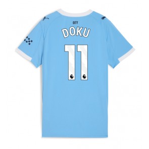 Manchester City Jeremy Doku #11 Hemmatröja Dam 2025-26 Kortärmad
