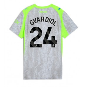 Manchester City Josko Gvardiol #24 Tredje Tröja Dam 2025-26 Kortärmad