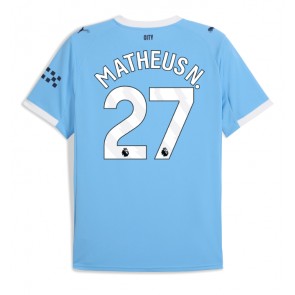 Manchester City Matheus Nunes #27 Hemmatröja 2025-26 Kortärmad