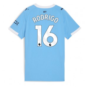 Manchester City Rodri Hernandez #16 Hemmatröja Dam 2025-26 Kortärmad