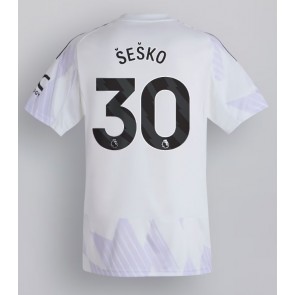 Manchester United Benjamin Sesko #30 Bortatröja 2025-26 Kortärmad