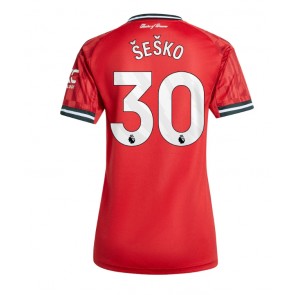 Manchester United Benjamin Sesko #30 Hemmatröja Dam 2025-26 Kortärmad