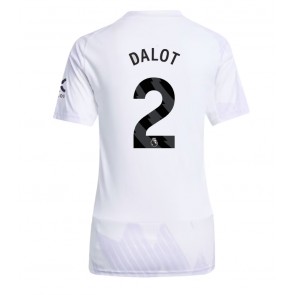 Manchester United Diogo Dalot #2 Bortatröja Dam 2025-26 Kortärmad