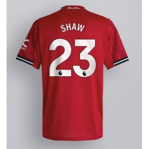 Manchester United Luke Shaw #23 Hemmatröja 2025-26 Kortärmad