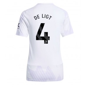 Manchester United Matthijs de Ligt #4 Bortatröja Dam 2025-26 Kortärmad