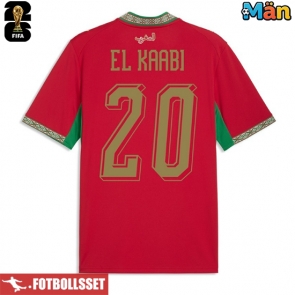 Marocko Ayoub El Kaabi #20 Hemmatröja VM 2026 Kortärmad