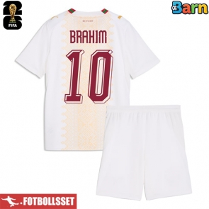 Marocko Brahim Diaz #10 Bortatröja Barn VM 2026 Kortärmad (+ Korta byxor)