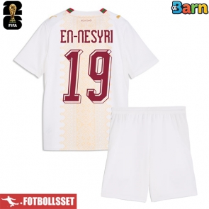 Marocko Youssef En-Nesyri #19 Bortatröja Barn VM 2026 Kortärmad (+ Korta byxor)