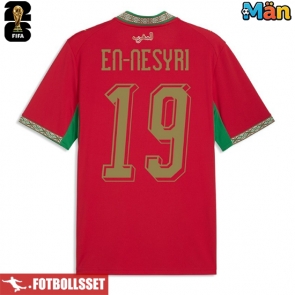 Marocko Youssef En-Nesyri #19 Hemmatröja VM 2026 Kortärmad