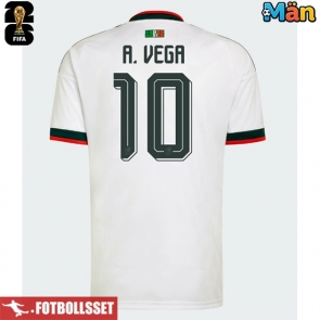 Mexiko Alexis Vega #10 Bortatröja VM 2026 Kortärmad