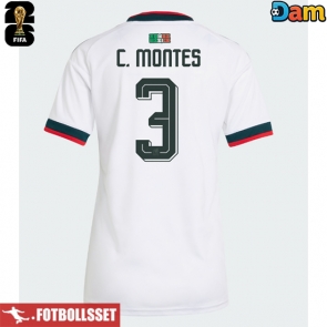 Mexiko Cesar Montes #3 Bortatröja Dam VM 2026 Kortärmad