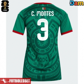 Mexiko Cesar Montes #3 Hemmatröja Dam VM 2026 Kortärmad