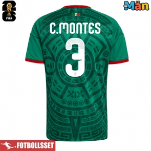 Mexiko Cesar Montes #3 Hemmatröja VM 2026 Kortärmad