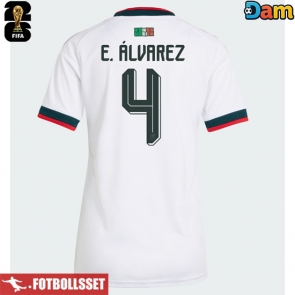 Mexiko Edson Alvarez #4 Bortatröja Dam VM 2026 Kortärmad