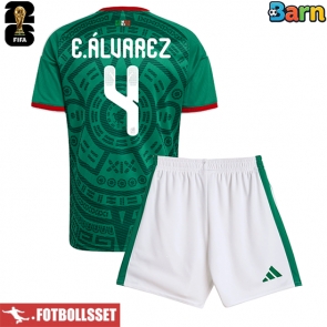 Mexiko Edson Alvarez #4 Hemmatröja Barn VM 2026 Kortärmad (+ Korta byxor)