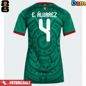 Mexiko Edson Alvarez #4 Hemmatröja Dam VM 2026 Kortärmad