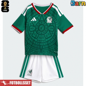 Mexiko Hemmatröja Barn VM 2026 Kortärmad (+ Korta byxor)