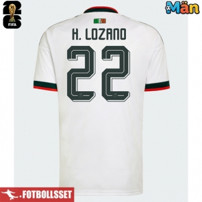 Mexiko Hirving Lozano #22 Bortatröja VM 2026 Kortärmad