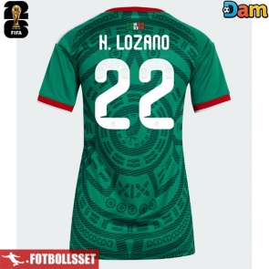Mexiko Hirving Lozano #22 Hemmatröja Dam VM 2026 Kortärmad