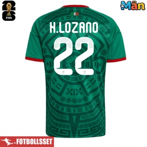 Mexiko Hirving Lozano #22 Hemmatröja VM 2026 Kortärmad