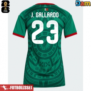 Mexiko Jesus Gallardo #23 Hemmatröja Dam VM 2026 Kortärmad