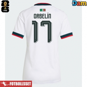 Mexiko Orbelin Pineda #17 Bortatröja Dam VM 2026 Kortärmad