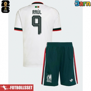 Mexiko Raul Jimenez #9 Bortatröja Barn VM 2026 Kortärmad (+ Korta byxor)