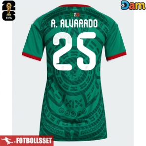 Mexiko Roberto Alvarado #25 Hemmatröja Dam VM 2026 Kortärmad