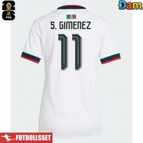 Mexiko Santiago Gimenez #11 Bortatröja Dam VM 2026 Kortärmad