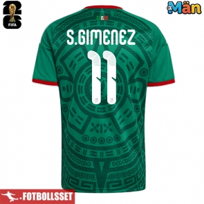 Mexiko Santiago Gimenez #11 Hemmatröja VM 2026 Kortärmad