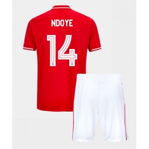 Nottingham Forest Dan Ndoye #14 Hemmatröja Barn 2025-26 Kortärmad (+ Korta byxor)